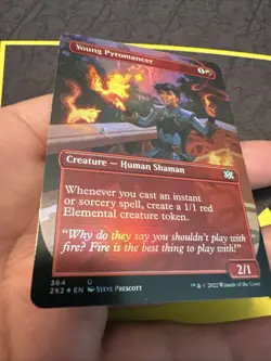 Young Pyromancer (Borderless) Double Masters 2022 Foil - Image 3