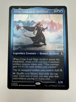 MTG TCG Urza, Lord High Artificer (Foil Etched) Commander Masters Foil - Image 1