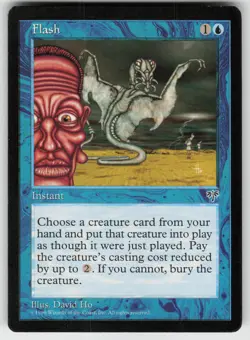 MTG Mirage # Flash Lightly played tcg - Image 1