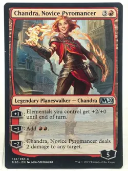 Chandra, Novice Pyromancer LP/NM* Core Set 2020 M20 ENG 128/280 mtg -UnltdCards - Image 1