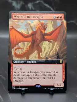 Wrathful Red Dragon Extended Art Regular #585 Commander Legends: Baldur's Gate - Image 1