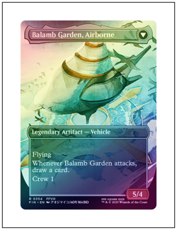 1x Balamb Garden, SeeD Academy, Foil, Borderless Art, Final Fantasy, MTG NM - Image 2