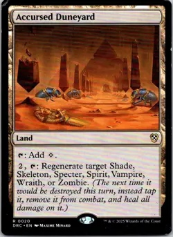 Magic the Gathering HP Accursed Duneyard Aetherdrift Commander MTG Free Shipping - Image 1