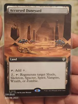 Accursed Duneyard (Extended Art) Commander: Aetherdrift Regular - Image 1