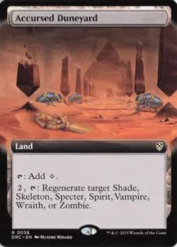 Accursed Duneyard (Extended Art), #36, Commander: Aetherdrift, R - NM - Image 1