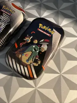 Three Pokemon Black Bolt White Flare Empty Mini Tin With Sticker/Card - Image 2