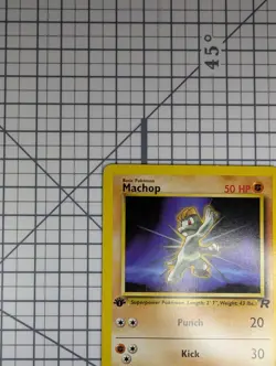 Pokemon Card Machop 59/82 1st Edition Team Rocket 1999 Non-Holo Lightly Played - Image 2