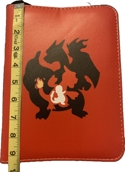 Red Charizard Pokemon Card Binder With Charmander and Charmeleon Evolutions - Image 3