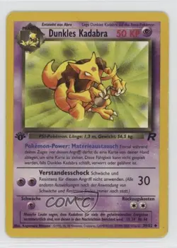 Dark Kadabra German 1st Ed. Pokemon Team Rocket #39 2000 15fy - Image 1