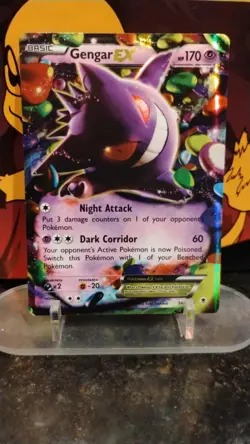 GENGAR EX Phantom Forces Series POKEMON Full-Art Holo 2014 Trading Card 34/119 - Image 1