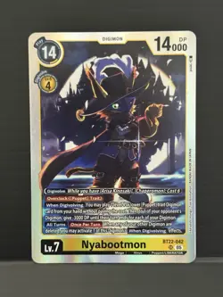 Digimon Card Game Nyabootmon BT22-042 SR Cyber Eden - Image 2