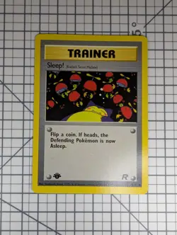 Pokemon Trainer Card Team Rocket 1st Edition Sleep! (79/82) LP - Image 1