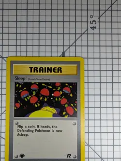 Pokemon Trainer Card Team Rocket 1st Edition Sleep! (79/82) LP - Image 2