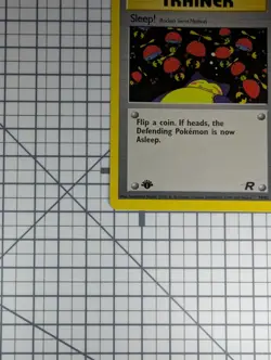 Pokemon Trainer Card Team Rocket 1st Edition Sleep! (79/82) LP - Image 4