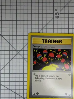 Pokemon Trainer Card Team Rocket 1st Edition Sleep! (79/82) LP - Image 5