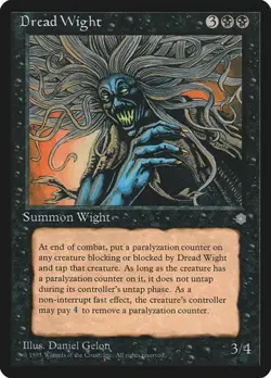 2x Dread Wight Ice Age HP MTG - Image 1