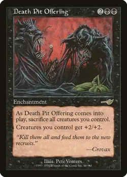 2x Death Pit Offering Nemesis LP MTG - Image 1