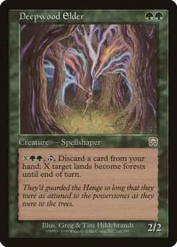 2x Deepwood Elder Mercadian Masques LP MTG - Image 1