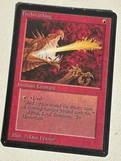 Magic the Gathering MTG Beta Firebreathing LP (Beta Bob) - Image 1