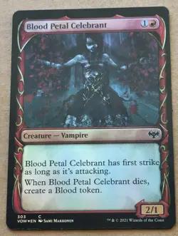 Blood Petal Celebrant Showcase Foil MTG Innistrad Crimson Vow #303 - Image 1