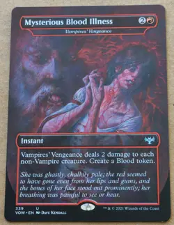 MTG VOW Mysterious Blood Illness Vampires Vengeance #339 - Image 1