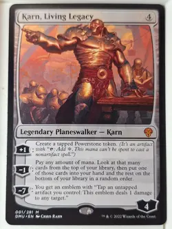 Karn, Living Legacy - Dominaria United - Magic the Gathering MTG Nice! - Image 1
