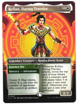 Kellan, Daring Traveler (Borderless) 341 The Lost Caverns of Ixalan NM MTG - Image 1
