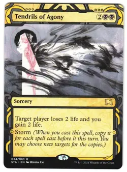 Tendrils of Agony (Foil Etched) 34 Strixhaven: Mystical Archives NM MTG - Image 1
