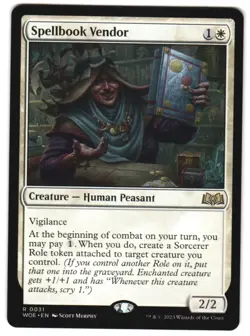 Spellbook Vendor 31 Wilds of Eldraine NM MTG - Image 1