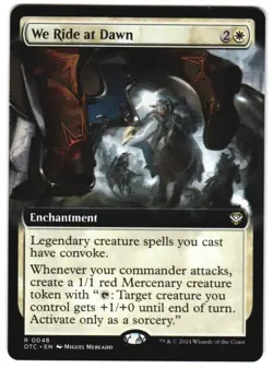 We Ride at Dawn (Extended Art) 48 Commander: Outlaws of Thunder Junction NM MTG - Image 1