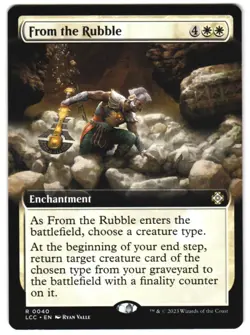From the Rubble (Extended Art) 40 Commander: The Lost Caverns of Ixalan NM MTG - Image 1