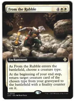 From the Rubble (Extended Art) 40 Commander: The Lost Caverns of Ixalan NM MTG - Image 1