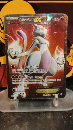 MEWTWO EX BREAKthrough Series POKEMON Full-Art Holo 2015 Trading Card 158/162 - Image 1