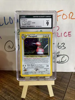 ✨ Pokemon CGC 9 Porygon2 #12 Neo Revelation “Double Holo” Error Mint SWIRL ✨ - Image 2