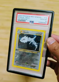 2000 Pokemon Neo Genesis Steelix Holo 1st Edition PSA 10 - Image 3