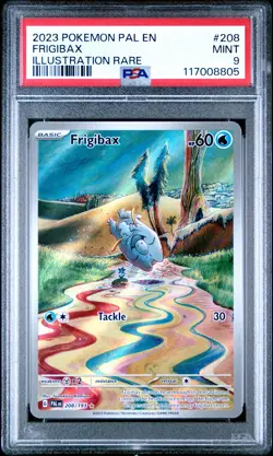 2023 POKEMON PAL EN-PALDEA EVOLVED ILLUSTRATION RARE #208 FRIGIBAX PSA 9 - Image 1