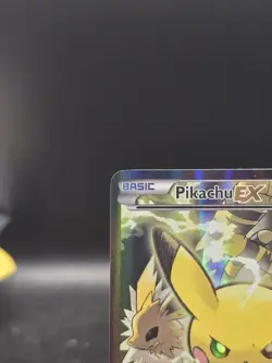 Pokemon TCG Pikachu ex XY124 Black Star Promo Holo LP Read - Image 2