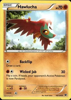 Hawlucha 48/124 | XY - Fates Collide | Pokemon TCG | English | Uncommon - Image 2