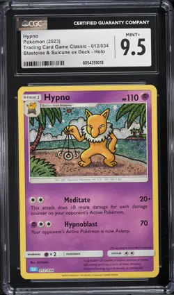 Pokemon CGC 9.5 TCG Classic Collection Holo Hypno CLB 012/034 - Image 1