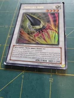 Yugioh Armory Arm DP08-EN016 Ultra Rare 1st Edition - Image 2