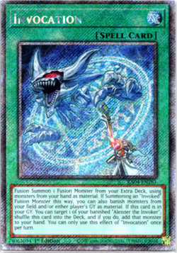 Invocation - RA04-EN281 - Platinum Secret Rare - 1st Edition - Yugioh - Image 1