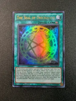 The Seal of Orichalcos DRL3-EN070 Ultra Rare 1st Edition Yugioh MP/LP - Image 1