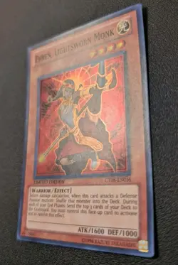 Ehren, Lightsworn Monk CT08-EN016 Super Rare Limited Edition Yugioh LP - Image 2