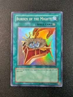 Burden of the Mighty WC08-EN002 - Super Rare - Yugioh Card - Image 1