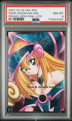 PSA 8 2001 Dark Magician Girl DDM Promo Secret Rare YuGiOh Japanese NM-MT - Image 1