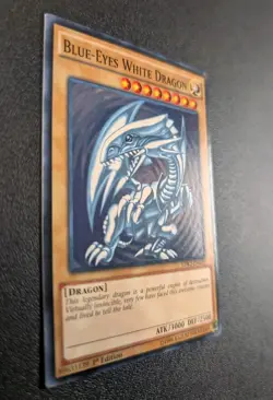 Blue Eyes White Dragon - LDK2-ENK01 - Original Art - Yugioh - LP - Image 2