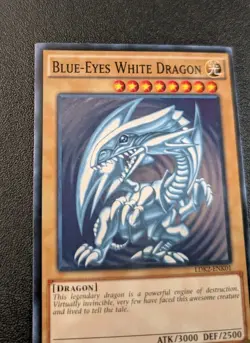 Blue Eyes White Dragon - LDK2-ENK01 - Original Art - Yugioh - LP - Image 3