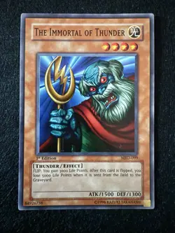 1996 YuGiOh The Immortal Of Thunder MRD-099 - 1st Edition - LP - Image 1