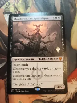 Sheoldred the Apocalypse PROMO DMU 107/281 non-foil Mythic Lightly-Played - Image 1