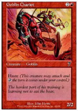 MTG magic cards 1x Goblin Chariot - Foil 7th Edition NM-Mint, English - Image 1